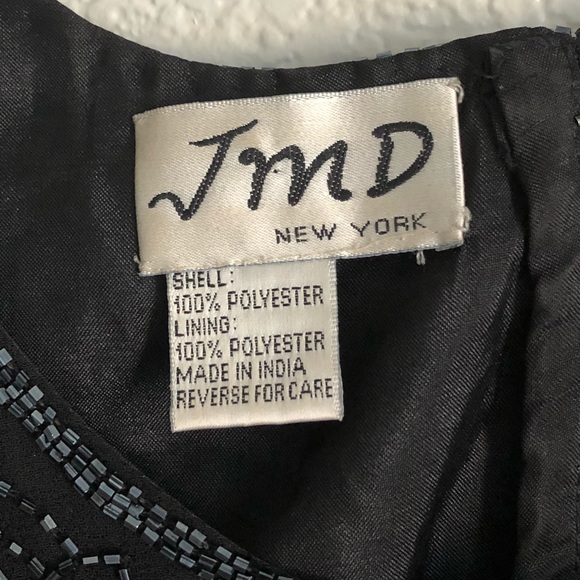 Long blue gown dress with embroidered details - Picture 5 of 6